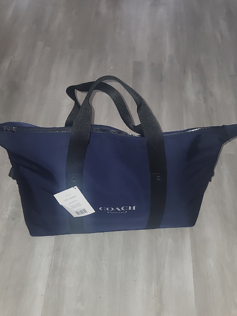 Coach Navy Duffle Weekender Bag